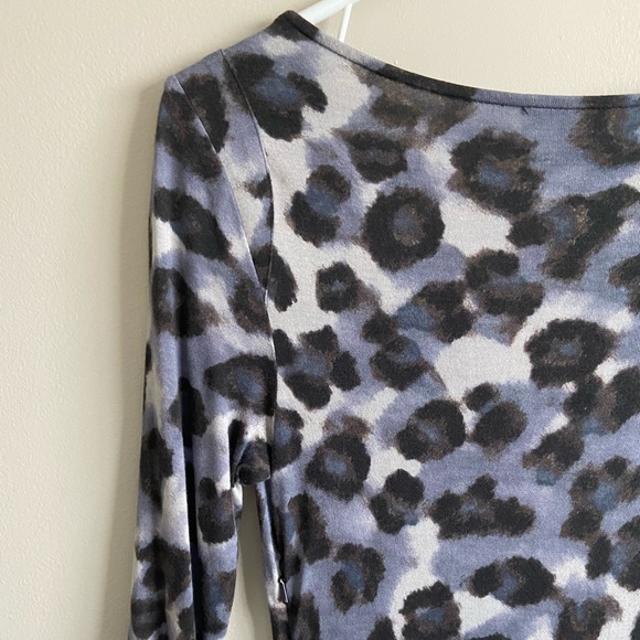 Banana Republic scoop neck leopard dress - size 0 - Picture 6 of 7